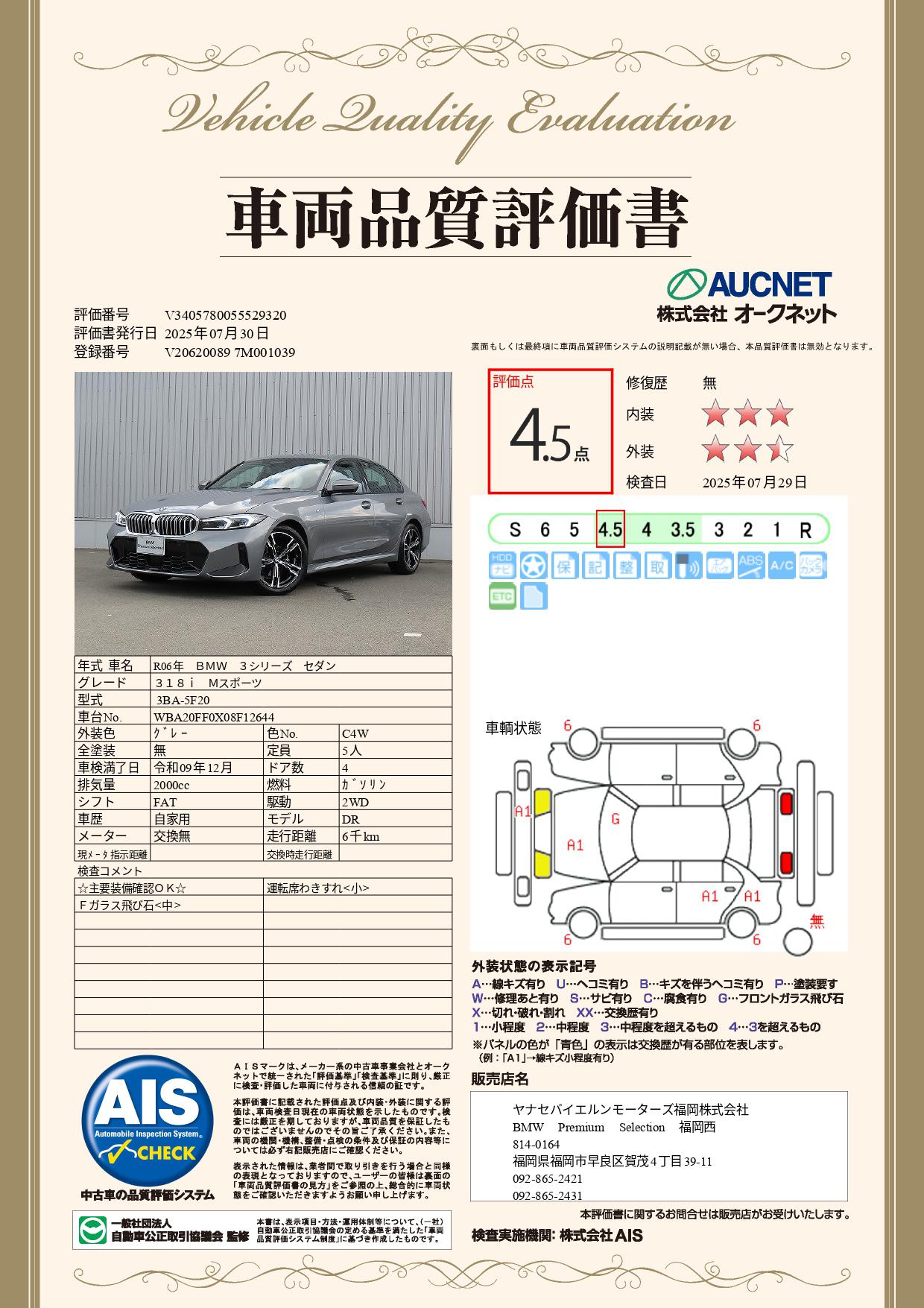 品質評価書