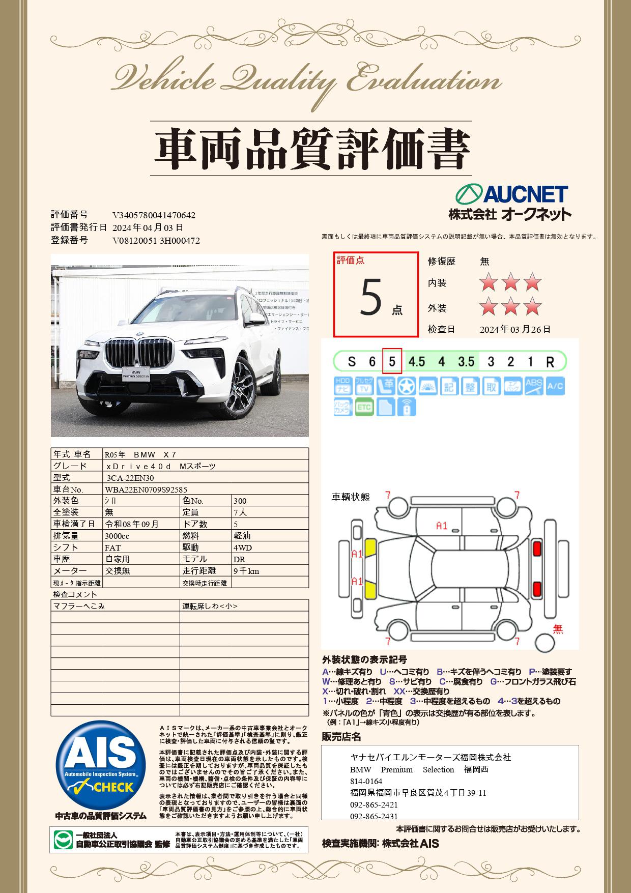 品質評価書