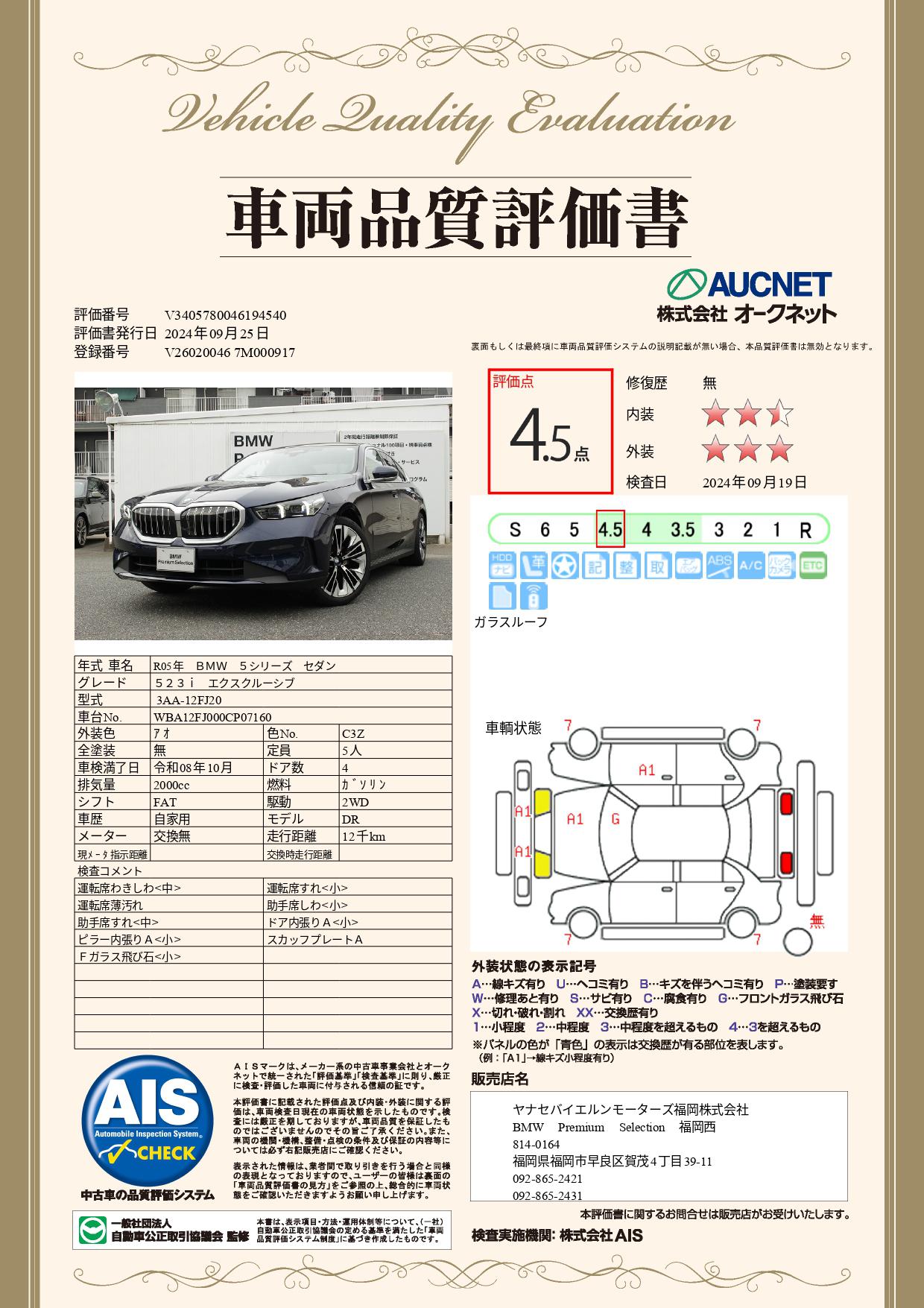 品質評価書