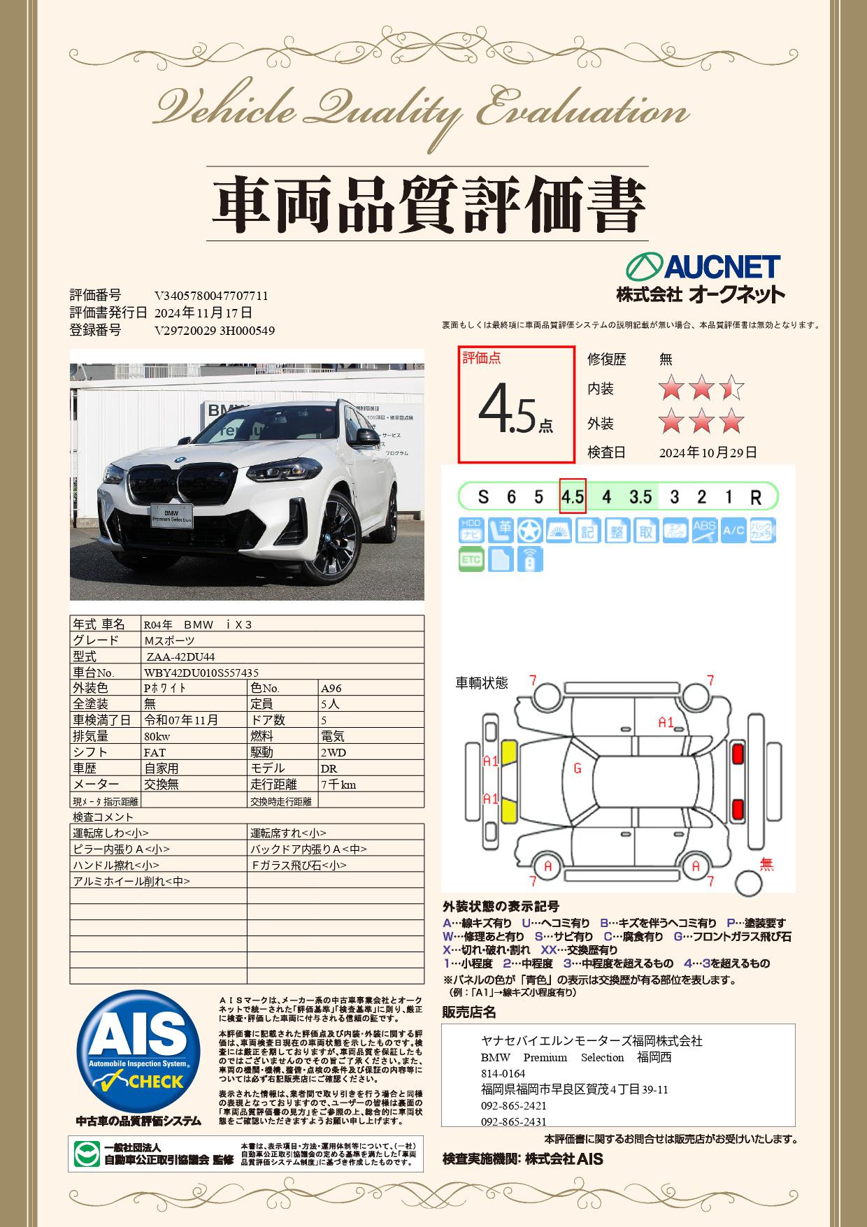 品質評価書