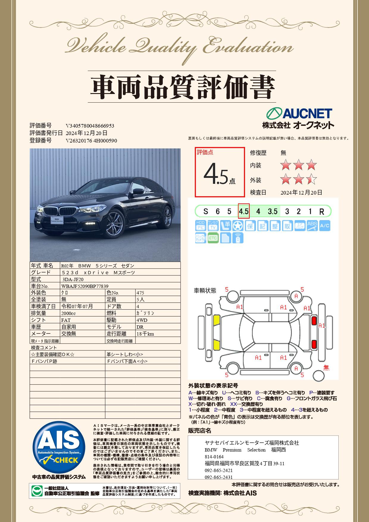 品質評価書