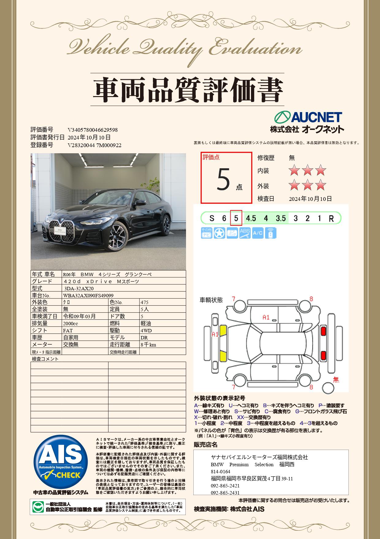 品質評価書