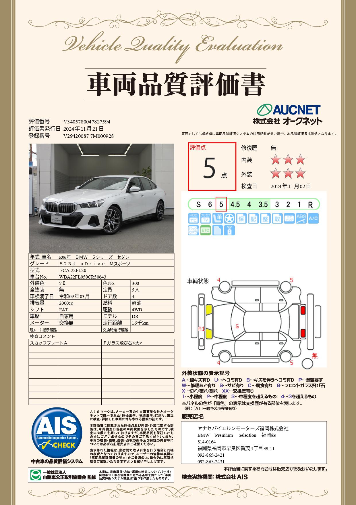 品質評価書