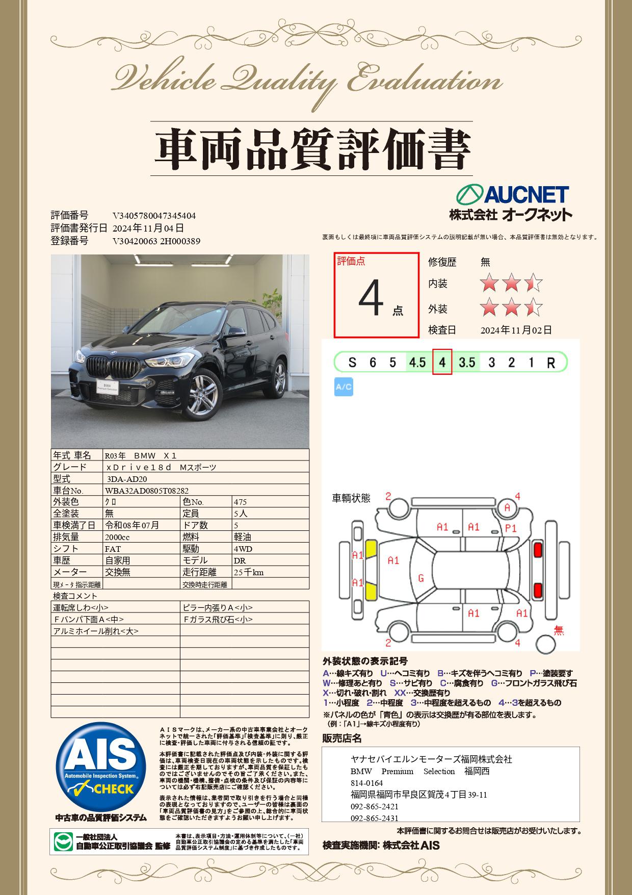 品質評価書