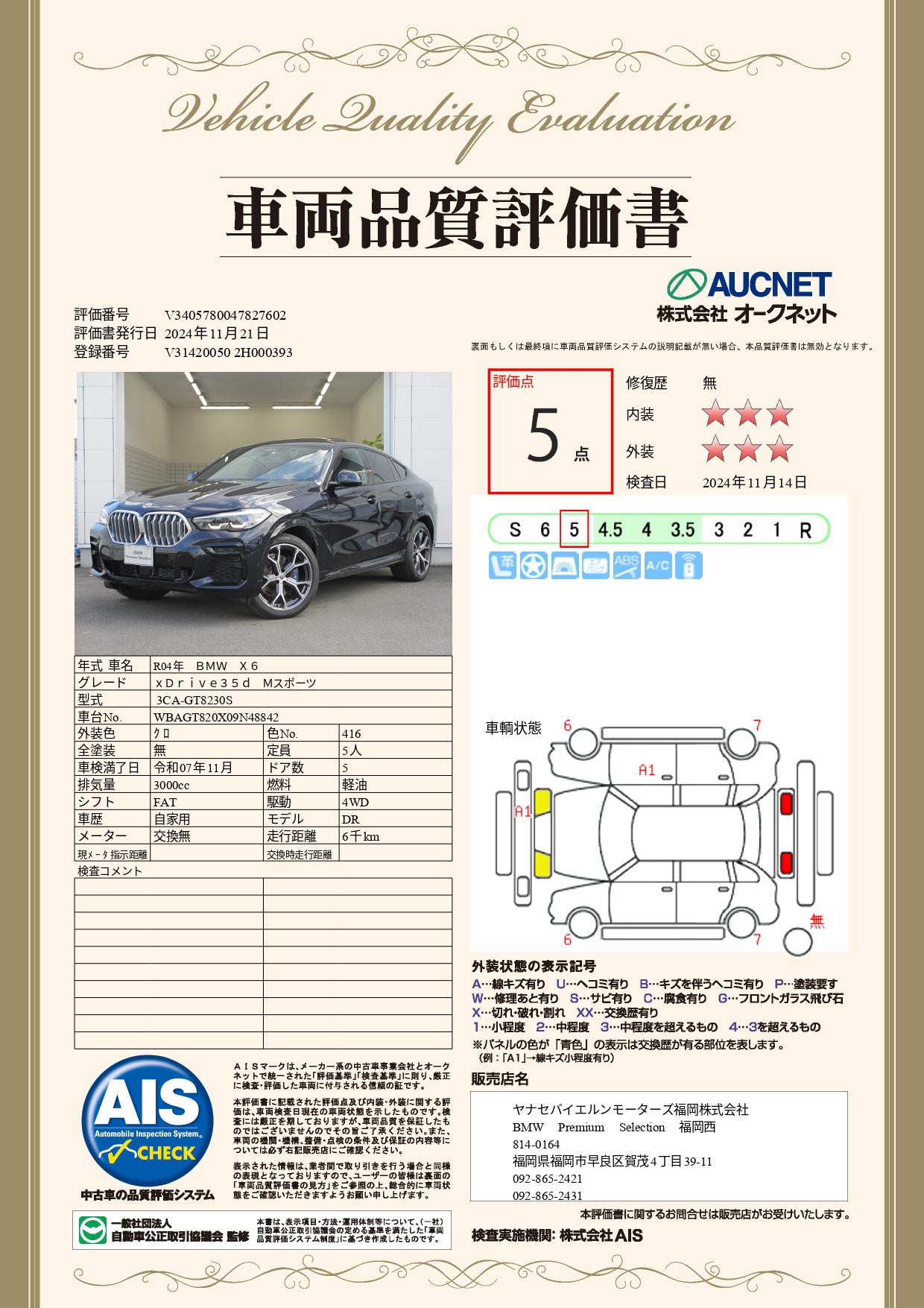 品質評価書