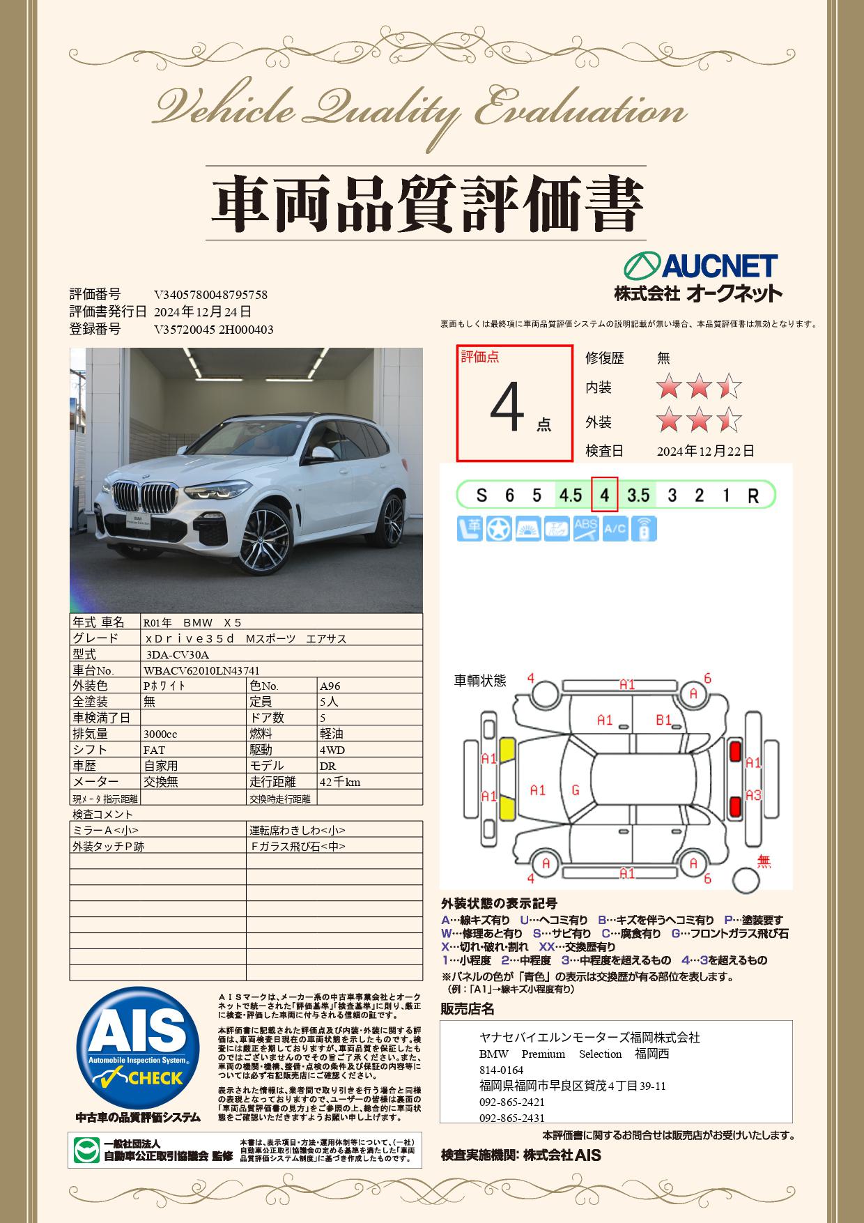 品質評価書