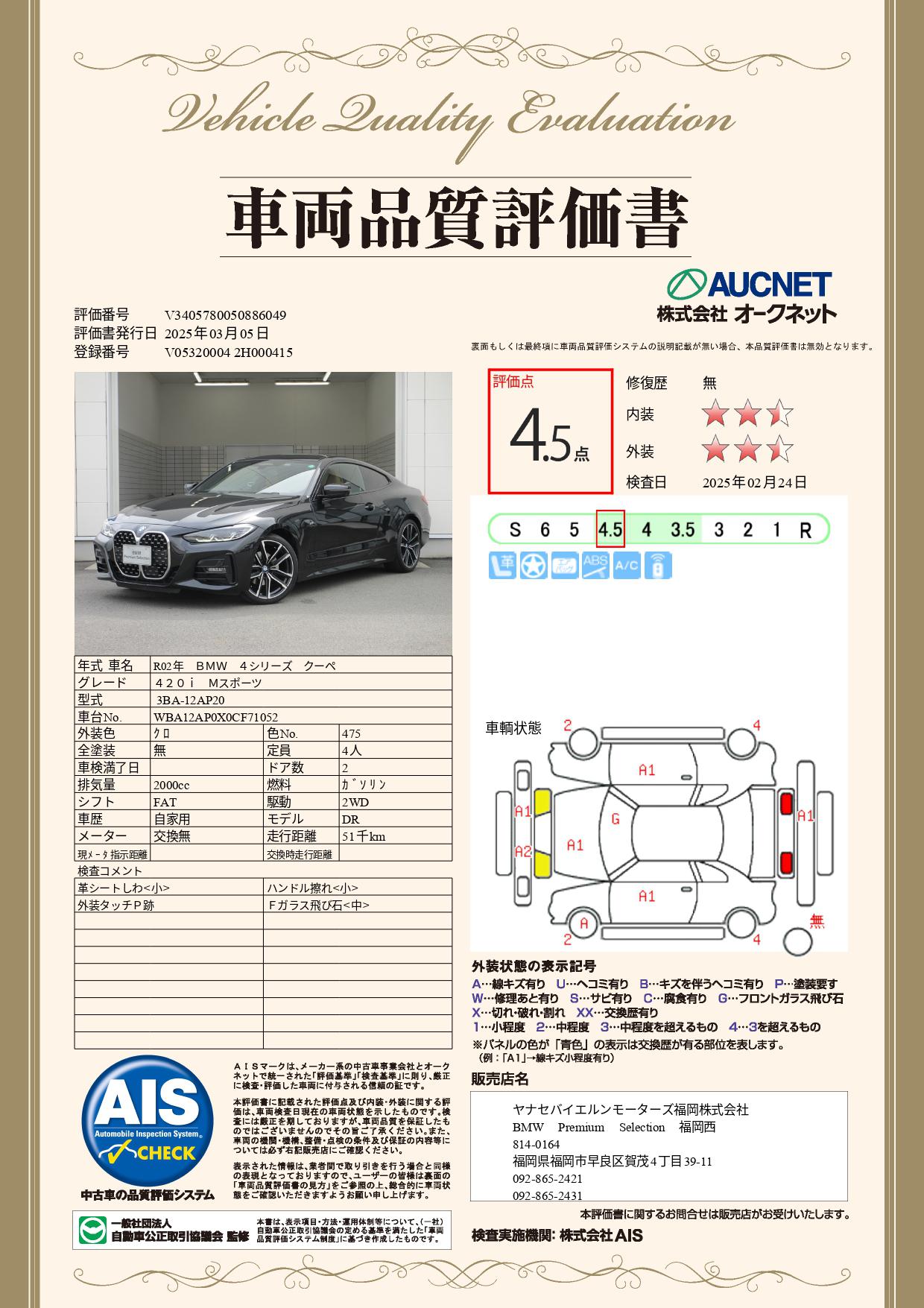 品質評価書