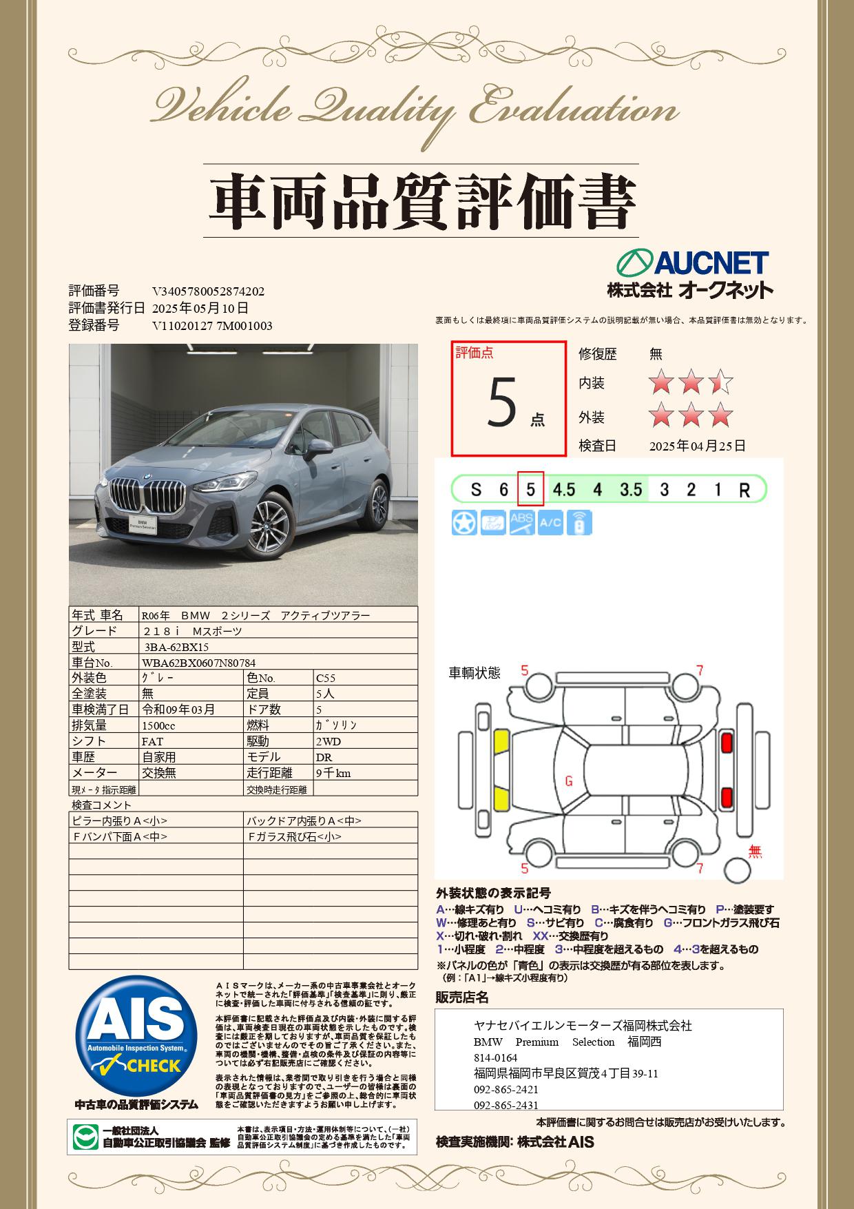 品質評価書