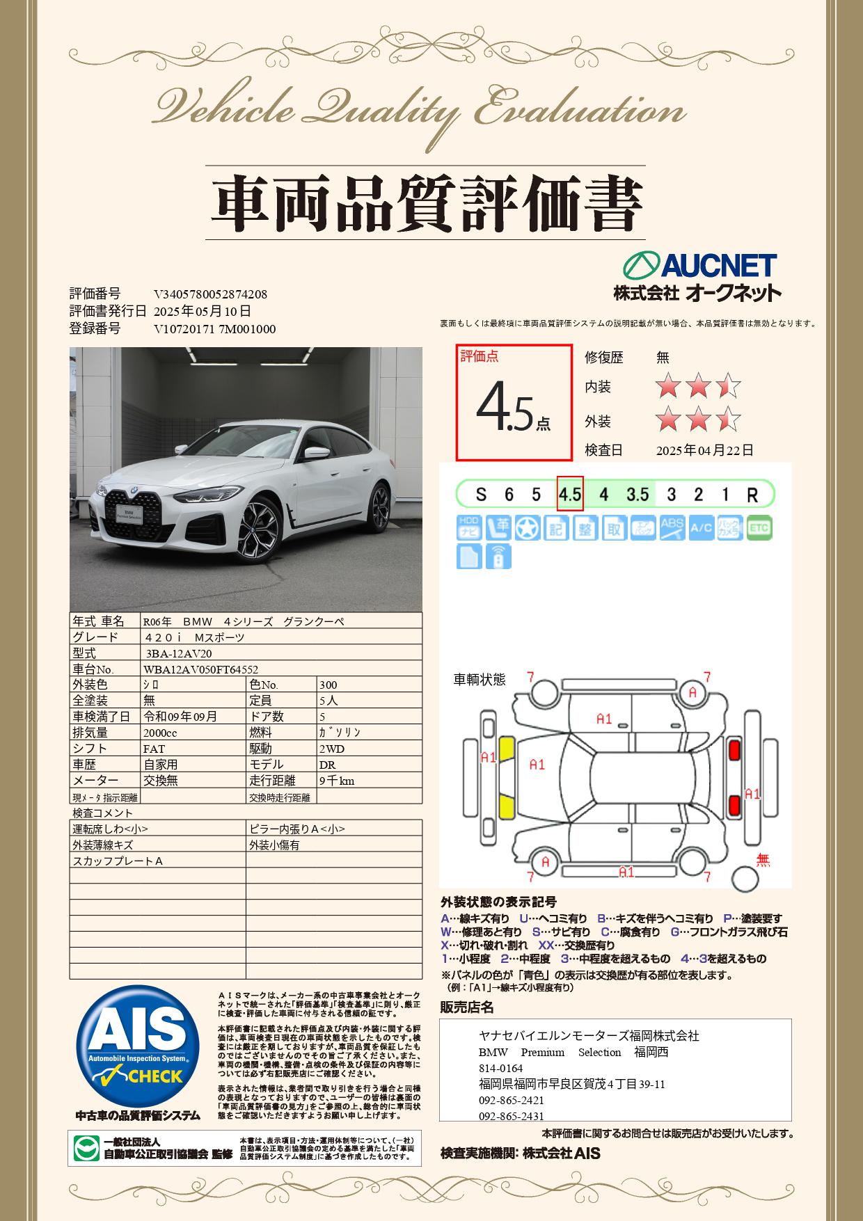 品質評価書
