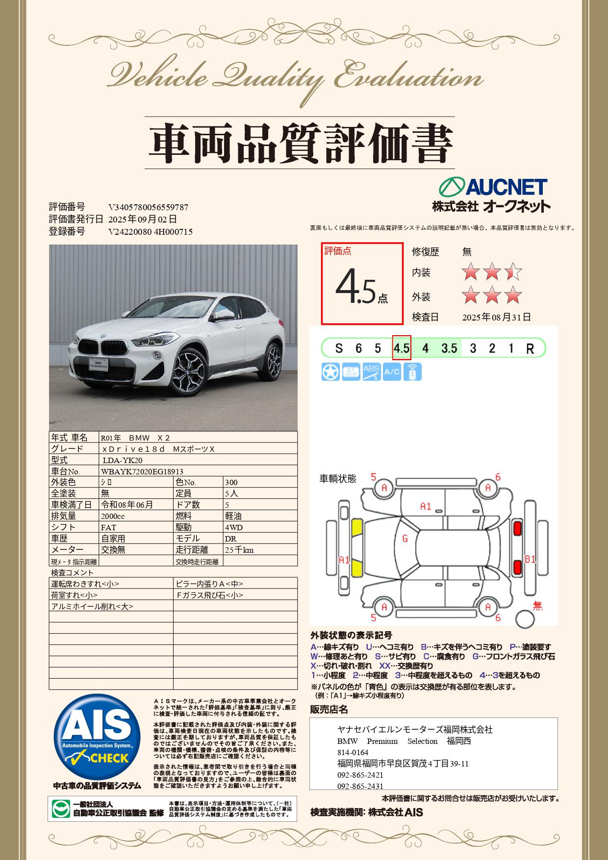 品質評価書